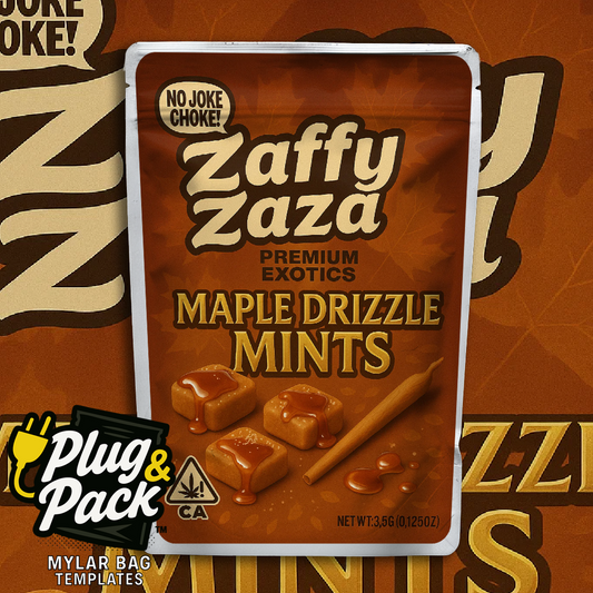 Zaffy Zaza Maple Drizzle (Digital Bag Template)