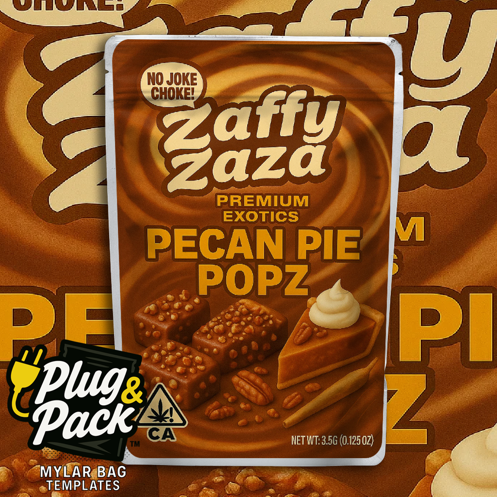 Zaffy Zaza Pecan Pie Popz (Digital Bag Template)