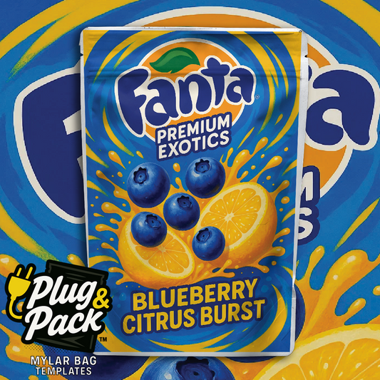 Fanta Blueberry Citrus Burst(Digital Bag Template)