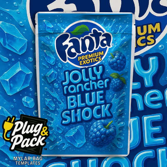 Fanta Jolly Rancher Blue Shock  (Digital Bag Template)