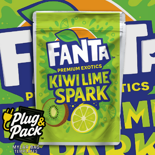 Fanta Kiwi Lime Spark (Digital Bag Template)