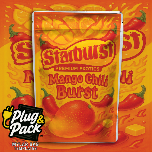 Starburst Mango Chilli Blast (Digital Bag Template)