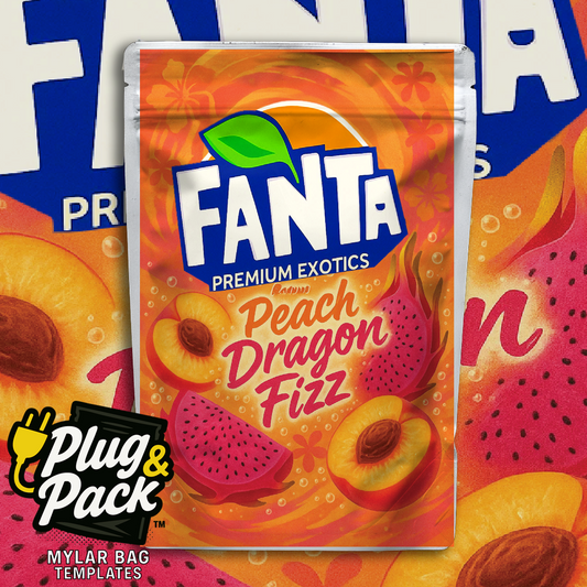 Fanta Peach Dragon Fizz(Digital Bag Template)