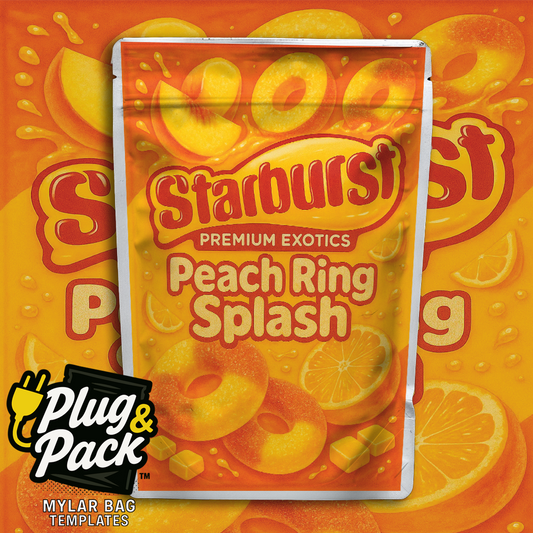 Starburst Peach Rings (Digital Bag Template)