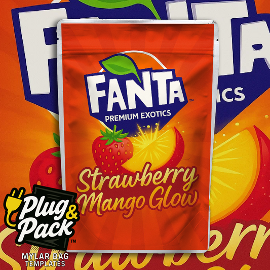 Fanta Strawberry Melon Glow  (Digital Bag Template)
