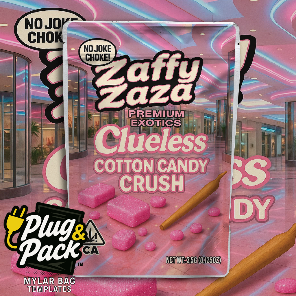 Zaffy Zaza Clueless Cotton Candy (Digital Bag Template)