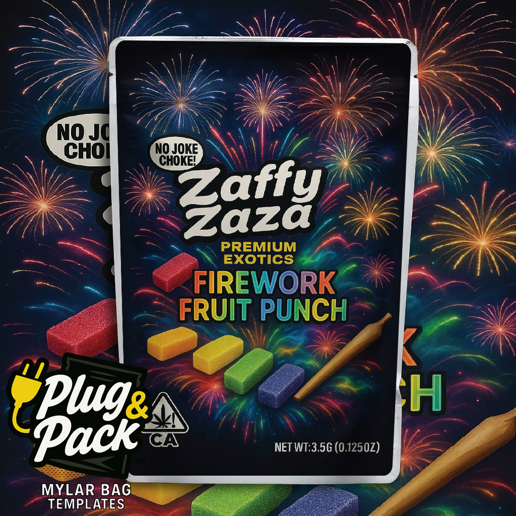 Zaffy Zaza Firework Fruit Punch (Digital Bag Template)
