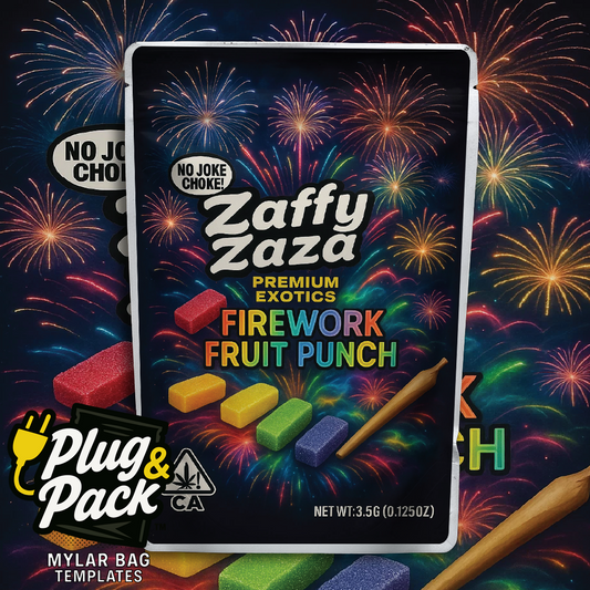 Zaffy Zaza Firework Fruit Punch (Digital Bag Template)