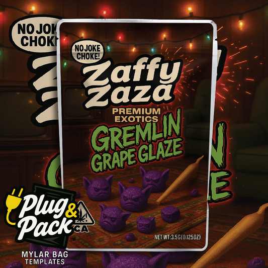 Zaffy Zaza Gremlin Grape (Digital Bag Template)