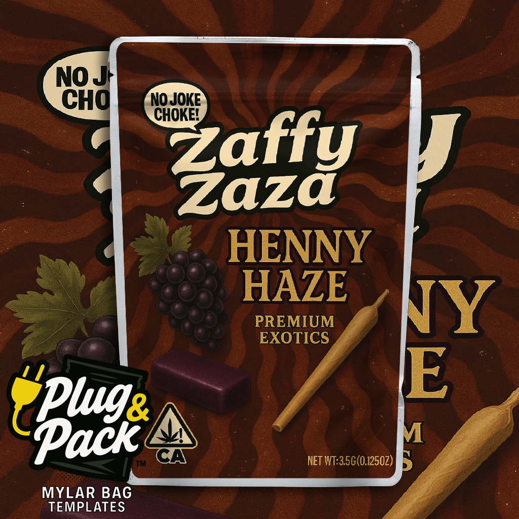 Zaffy Zaza Henny Haze (Digital Bag Template)