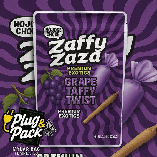 Zaffy Zaza Grape Twist (Digital Bag Template)