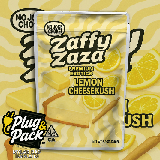Zaffy Zaza Lemon Cheesekush (Digital Bag Template)