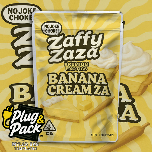 Zaffy Zaza Banana Cream (Digital Bag Template)