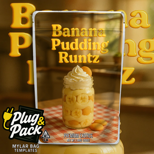 Banana Pudding Runtz (Digital Bag Template)