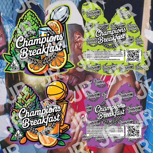 Champions Breakfast (Digital Shape Bag Template)