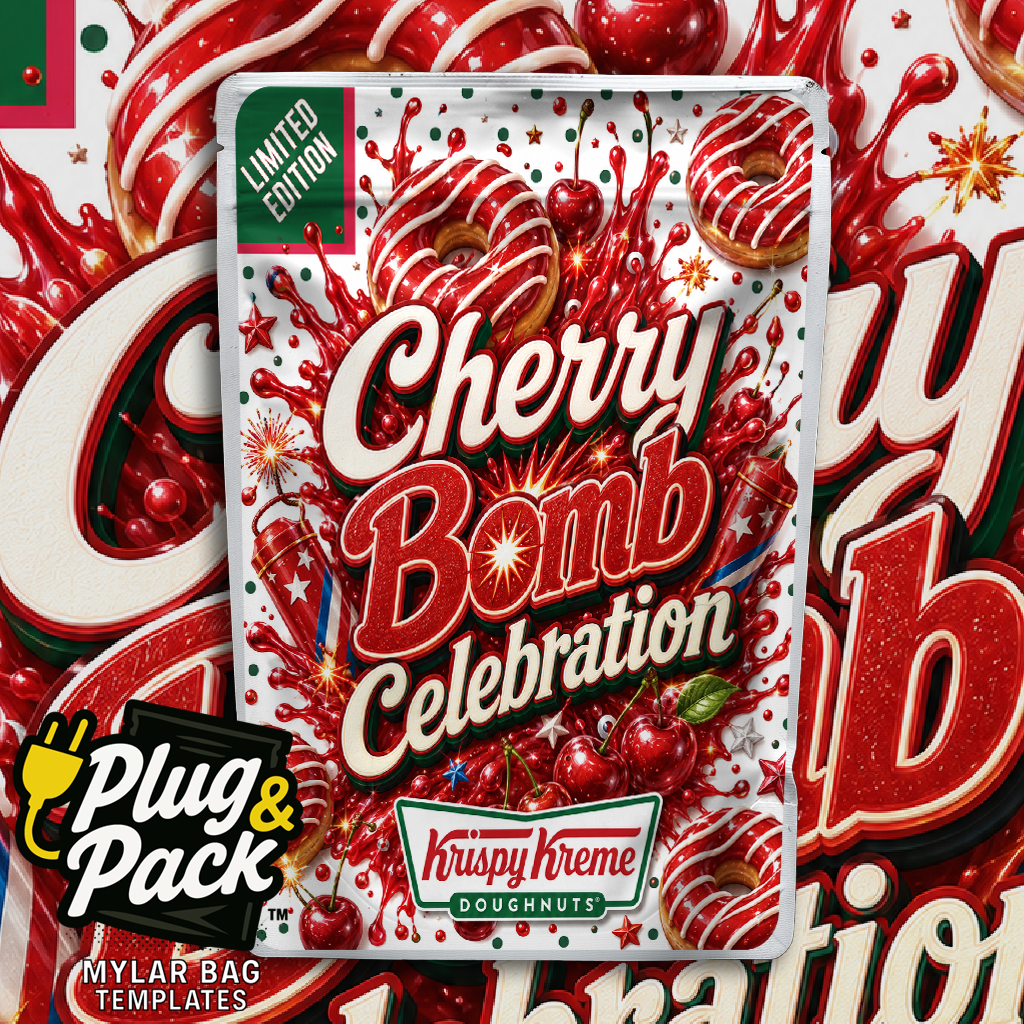 Cherry Bomb Donut (Bag Template)
