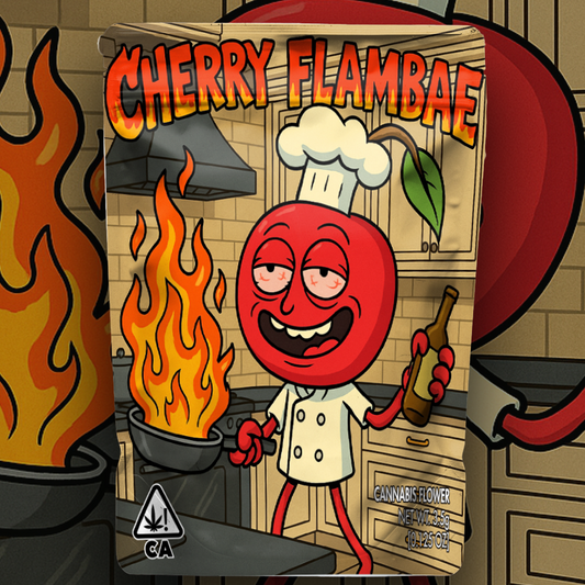 Cherry Flambae (Digital Bag Template)