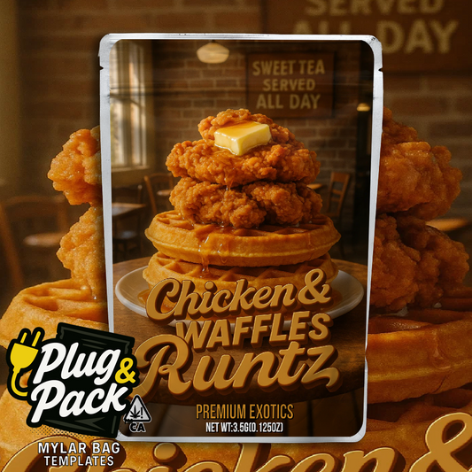 Chicken and Waffle Runtz (Digital Bag Template)