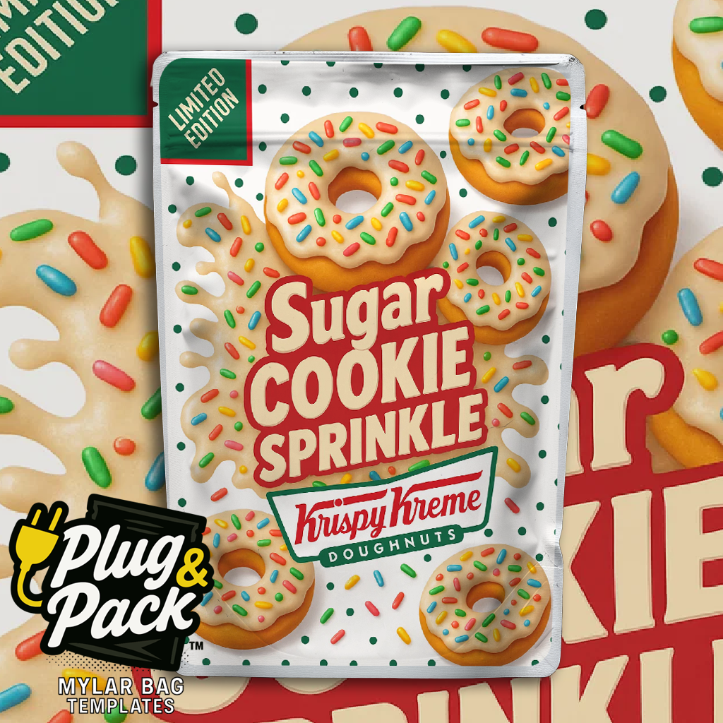 Sugar Cookie Sprinkle Donut (Digital Bag Template)