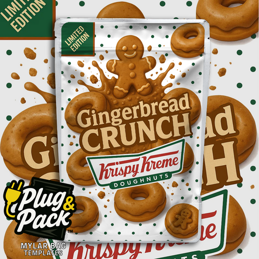 Gingerbread Crunch Donut (Digital Bag Template)