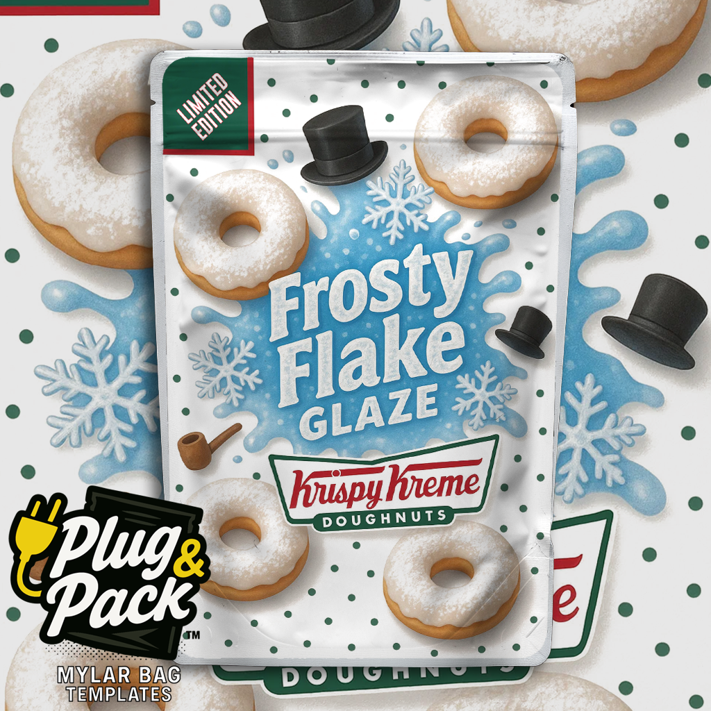 Frosty Flake Donut (Digital Bag Template)
