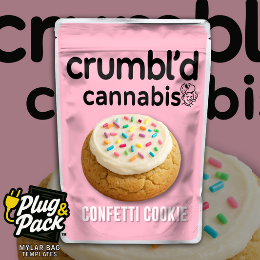 Crumbl'd Confetti Cookie (Digital Bag Template)