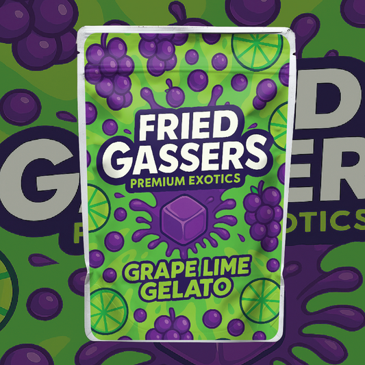 Fried Gassers Grape Lime Gelato (Digital Bag Template)