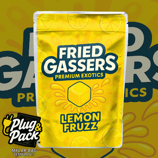 Fried Gassers Lemon Fruzz(Digital Bag Template)