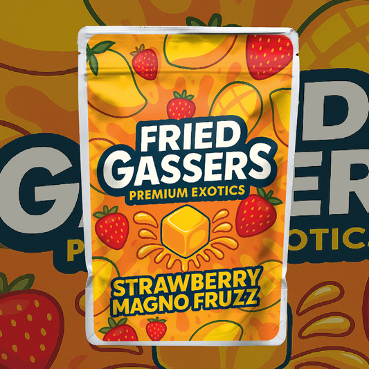Fried Gassers Strawberry Mango Fruzz (Digital Bag Template)