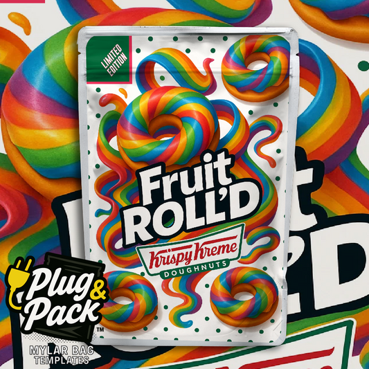 Fruit Roll'd Donut (Digital Bag Template)