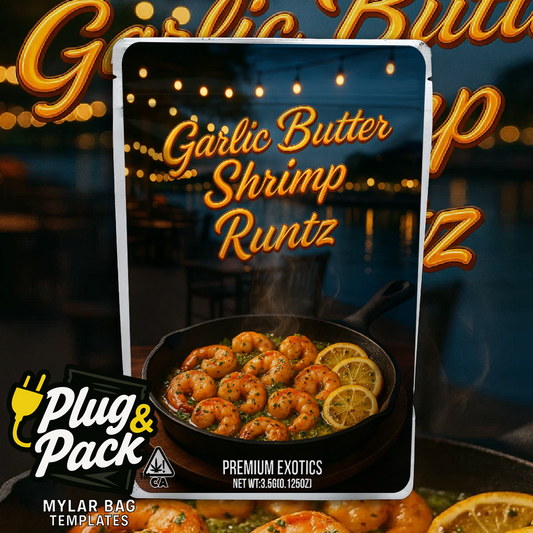 Garlic Butter Shrimp Runtz (Digital Bag Template)