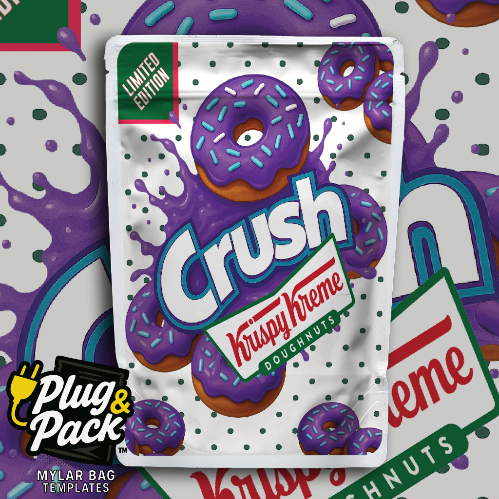 Grape Crush Donut (Digital Bag Template)