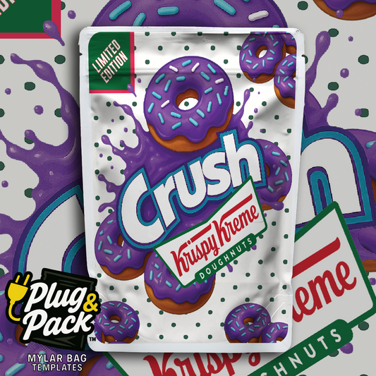 Grape Crush Donut (Digital Bag Template)
