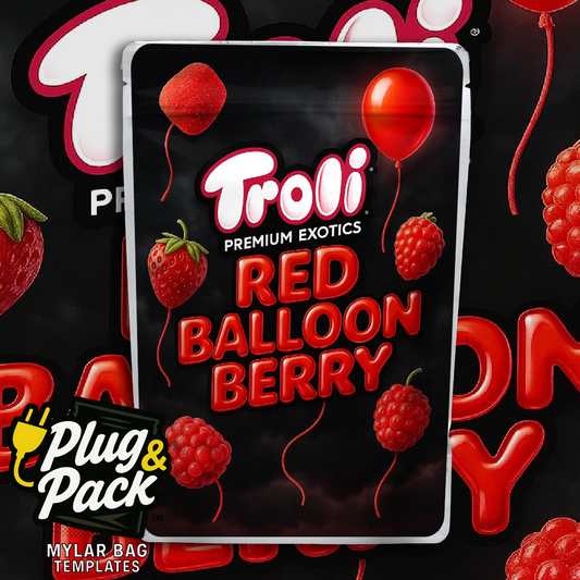 Red Balloon Berry (Digital Bag Template)