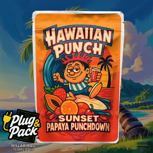 Hawaiian Punch Sunset Paypaya Punch (Digital Bag Template)