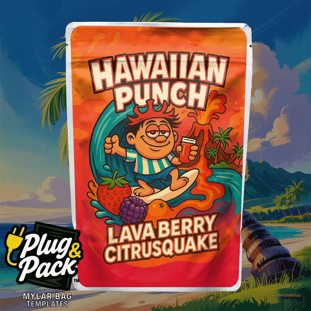 Hawaiian Punch Lava Berry (Digital Bag Template)
