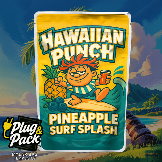 Hawaiian Punch Pineapple Surf Splash (Digital Bag Template)