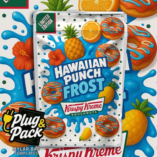 Hawaiian Punch Donut (Digital Bag Template)