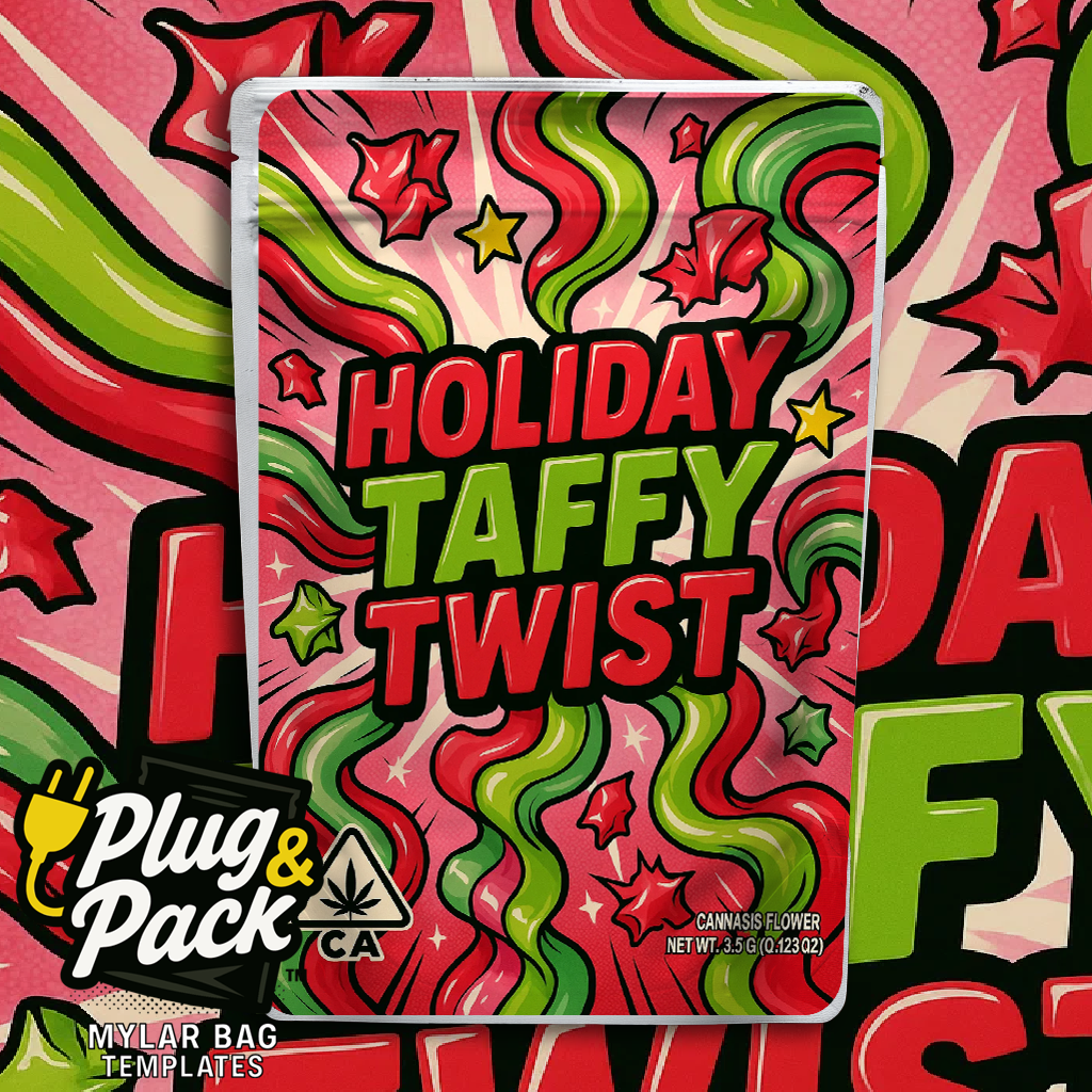 Holiday Taffy (Digital Bag Template)