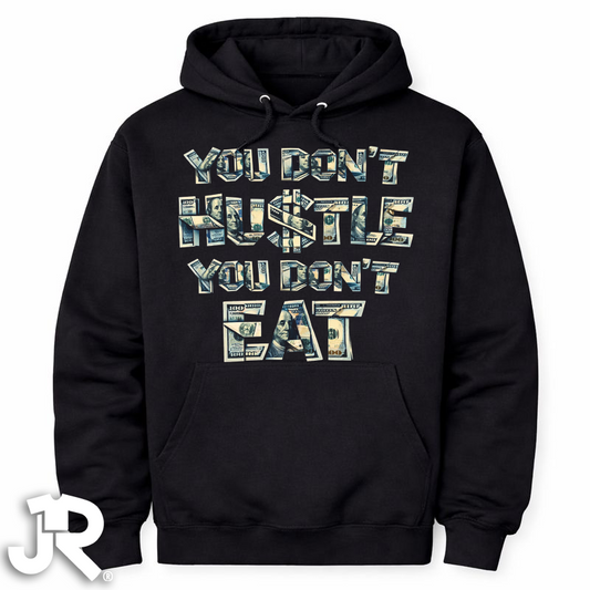 "Hu$tle to eat" Crewneck Hoodie