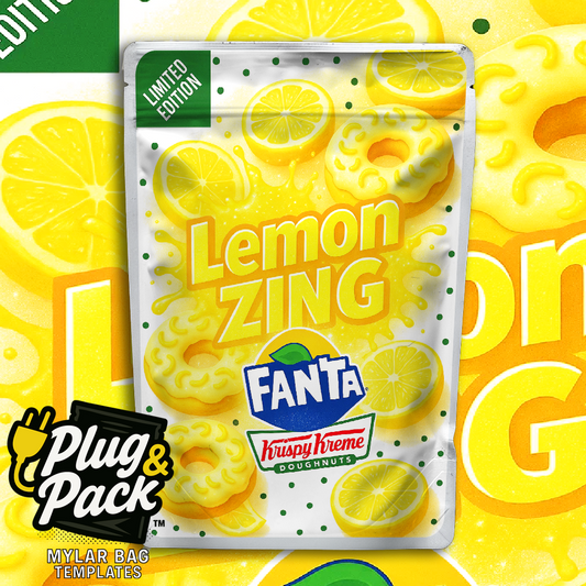 Lemon Zing Donut (Digital Bag Template)