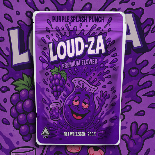 Loud Za Purple Splash Punch (Digital Bag Template)
