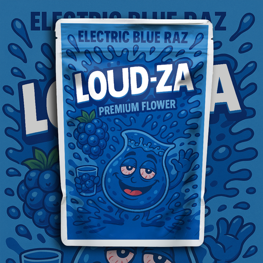 Loud Za Electric Blue Raz (Digital Bag Template)