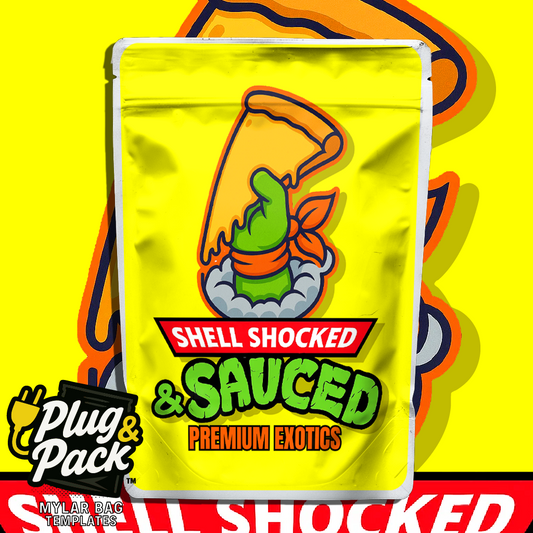 Shell Shocked Sauce Orange (Digital Bag Template) (Copy)