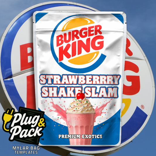 Strawberry Shake Slam BK(Digital Bag Template)