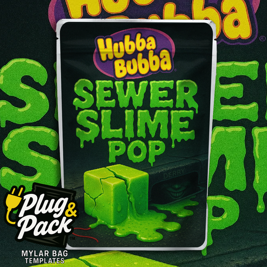 Sewer Slime Pop Hubba Bubba(Digital Bag Template)