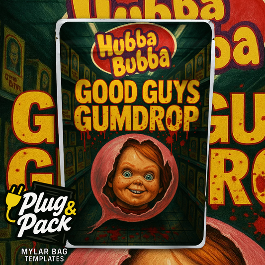 Good Guy Gumdrops Bubble Hubba Bubba(Digital Bag Template)