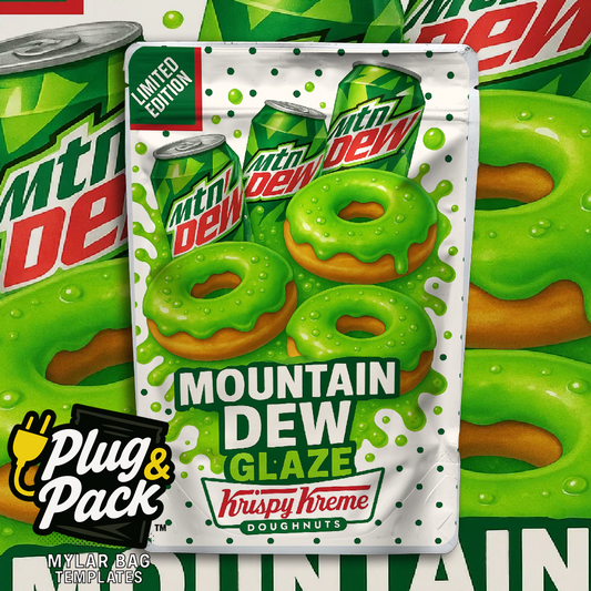 Mountain Dew Donut (Digital Bag Template)