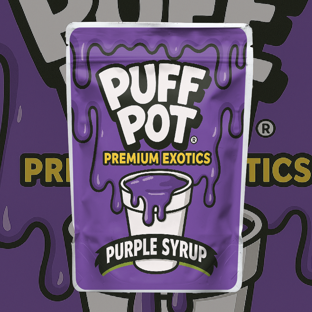 Puff Pot Purple Syrup (Digital Bag Template)