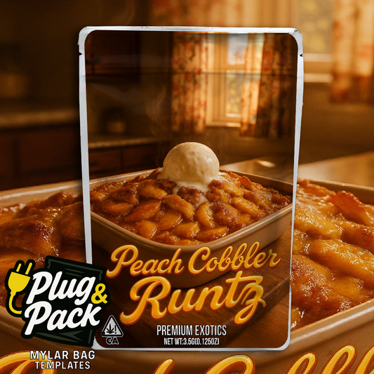 Peach Cobbler Runtz (Digital Bag Template)